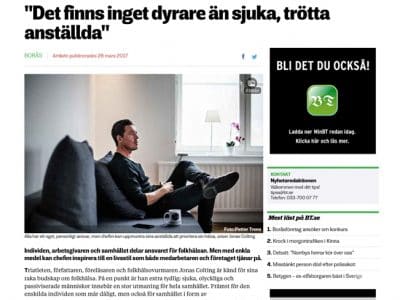 Det finns inget dyrare än sjuka, trötta anställda Jonas Colting