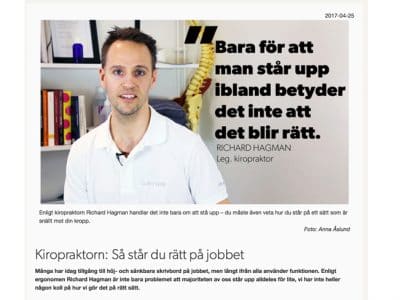 Så står du rätt på jobbet