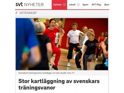 Stor kartläggning av svenskars träningsvanor